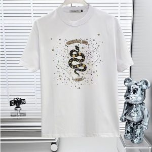 Designer Aaa Dior Cotton Short-Sleeved T-Shirt
