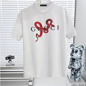 Luxury Aaa Gucci Cotton Short-Sleeved T-Shirt