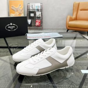 Luxury Designer Prada Genuine Leather Sneakers