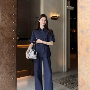 Designer High Quality Loewe Cotton Short-Sleeved Shirts
