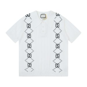 Luxury Gucci Ivory Short-Sleeved Shirts