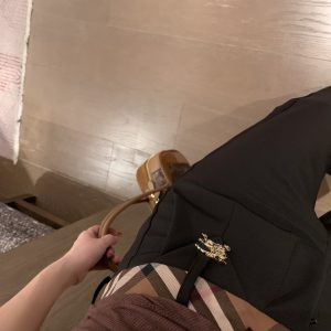 Designer Burberry Plaid Casual Pants