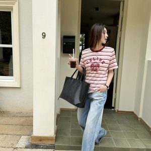 Luxury Designer Celine Jacquard Short Sleeves For Summer