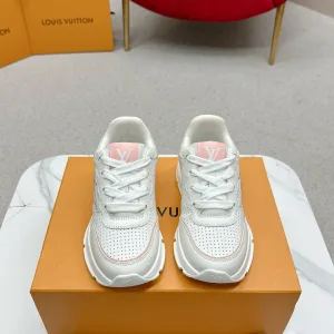 Super Clone Louis Vuitton Sneakers Red Mesh Pu Outsole Tpu Spring Summer Breathable
