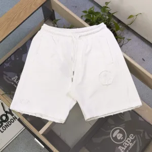 High Quality Chrome Hearts Shorts Red Adjustable Drawstring Street Style