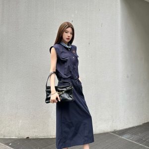 Aaa Miu Miu Plaid Midi Skirt