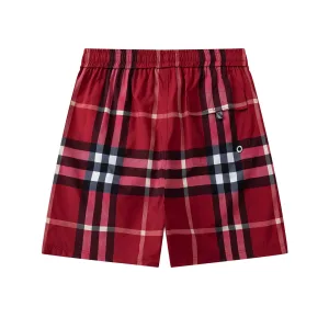 Luxury Burberry Shorts Polyester Fiber Mesh Quick-Drying Summer Side Pockets