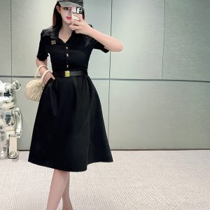 Aaa Miu Miu Gold Dress