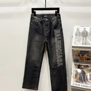 Reps Designer Balenciaga Jeans Red Denim