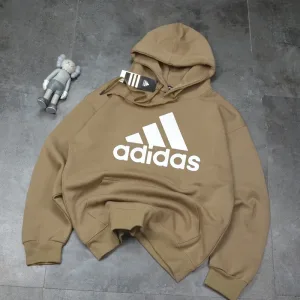 Super Clone Adidas Hoodie Yellow Cotton Double-Sided Autumn