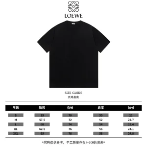 Luxury Loewe Short-Sleeved T-Shirt Red Cotton