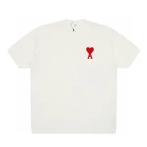 Super Clone Ami Short-Sleeved Shirt Red Cotton Pure Summer