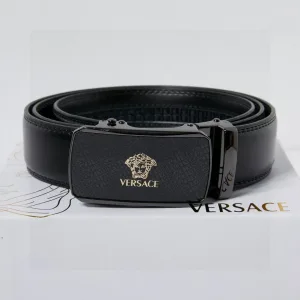 Designer Luxury Versace Belt Ash