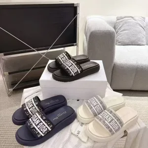 Super Clone Reps Dior Slippers Blue Rubber