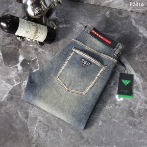 Designer Luxury Prada Denim Jeans For Autumn