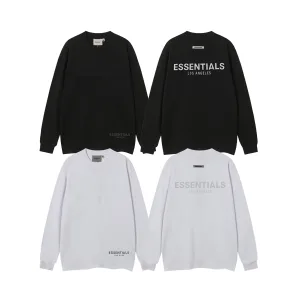 Designer Fear Of God Long-Sleeved T-Shirt Black