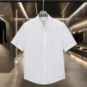 Reps Burberry Short-Sleeved Shirt Cotton Poplin Delicate And Soft To The Touch