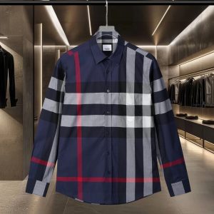 Luxury 1:1 Burberry Cotton Long-Sleeved Shirt
