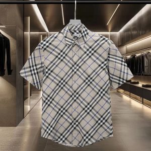 Aaa Burberry Cotton Short-Sleeved Shirt