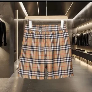 AAA Burberry Shorts Khaki Mesh Side Pockets