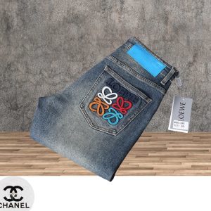 Designer High Quality Loewe Cotton Jeans For Autumn