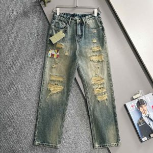 High Quality Luxury Gucci Cotton Pants