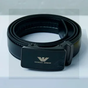Super Clone Armani Belt Red Top-Grain Cowhide