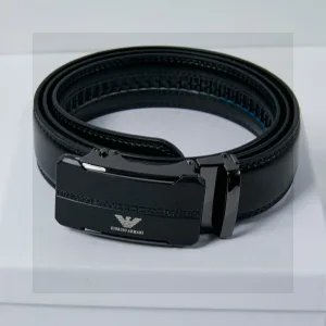 Super Clone Armani Belt Red Top-Grain Cowhide