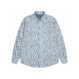 Super Clone Dior Shirts Blue