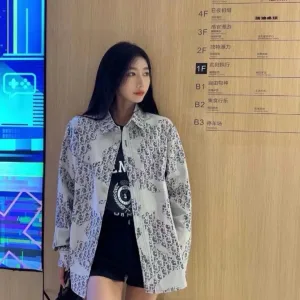 Luxury AAA Dior Shirts Ash Denim
