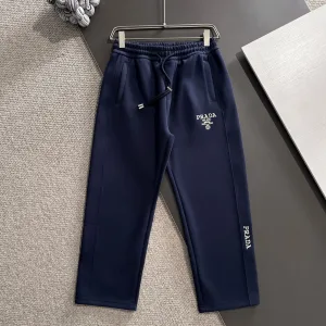 High Quality Reps Prada Pants Blue Autumn Embroidery