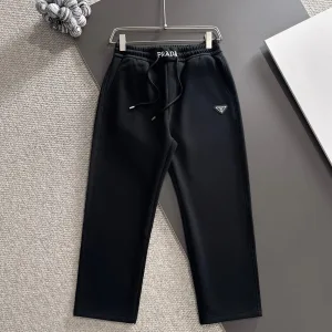 AAA Super Clone Prada Pants Black Autumn Embroidery