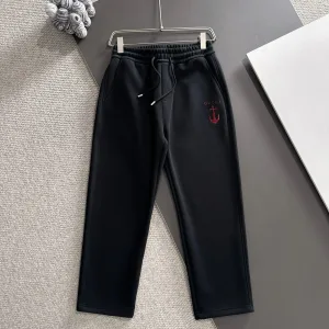 Designer Gucci Pants Black Autumn Embroidery