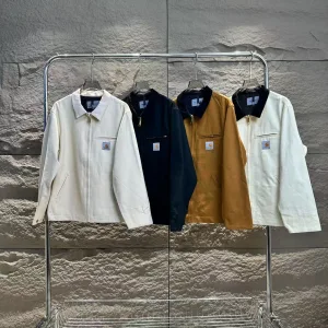 High Quality Carhartt Long-Sleeved Shirt Red Spring Autumn