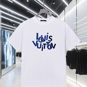 Designer Louis Vuitton Cotton Short-Sleeved T-Shirt