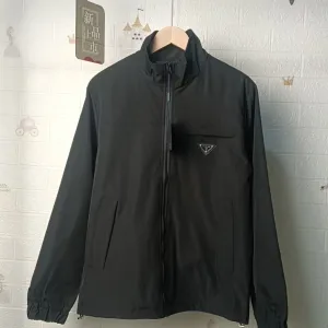 High Quality Prada Outerwear Red Exquisite Workmanship Simple Style Spring Early
