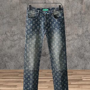 Luxury Louis Vuitton Cotton Jeans For Autumn