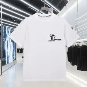 AAA Moncler Short-Sleeved T-Shirt Ash Cotton