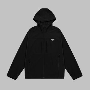 Luxury Prada Waterproof Fabric Coat For Autumn