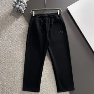 Luxury High Quality Balenciaga Pants Black Autumn Embroidery
