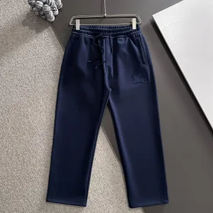 High Quality AAA Burberry Pants Blue Autumn Embroidery