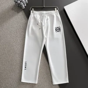 Luxury Super Clone Loewe Pants White Autumn Embroidery