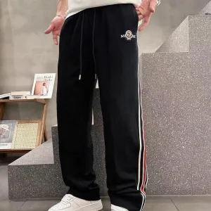 Reps Moncler Trousers Red Double-Sided Fabric Winter