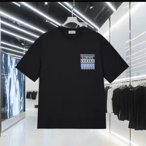 AAA Loewe Short-Sleeved T-Shirt Ash Denim
