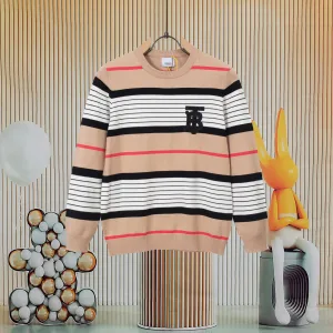 High Quality Burberry Sweater Red Wool Lace Autumn Winter