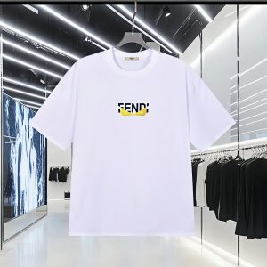 1:1 Fendi Leather Short-Sleeved T-Shirt