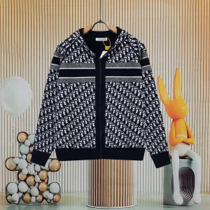 Super Clone Luxury Dior Coats Blue Wool Cashmere
