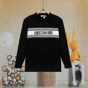 Reps Dior Sweater Red Silk Silky Smooth Jacquard Autumn Winter Lightweight And Breathable