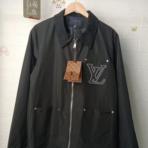Luxury Louis Vuitton Corduroy Outerwear For Autumn
