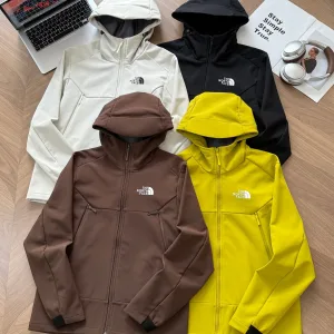 Luxury North Outerwear Red Water-Repellent Fabric